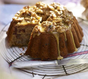 BANANA DATE CAKE WITH WALNUTS & HONEY