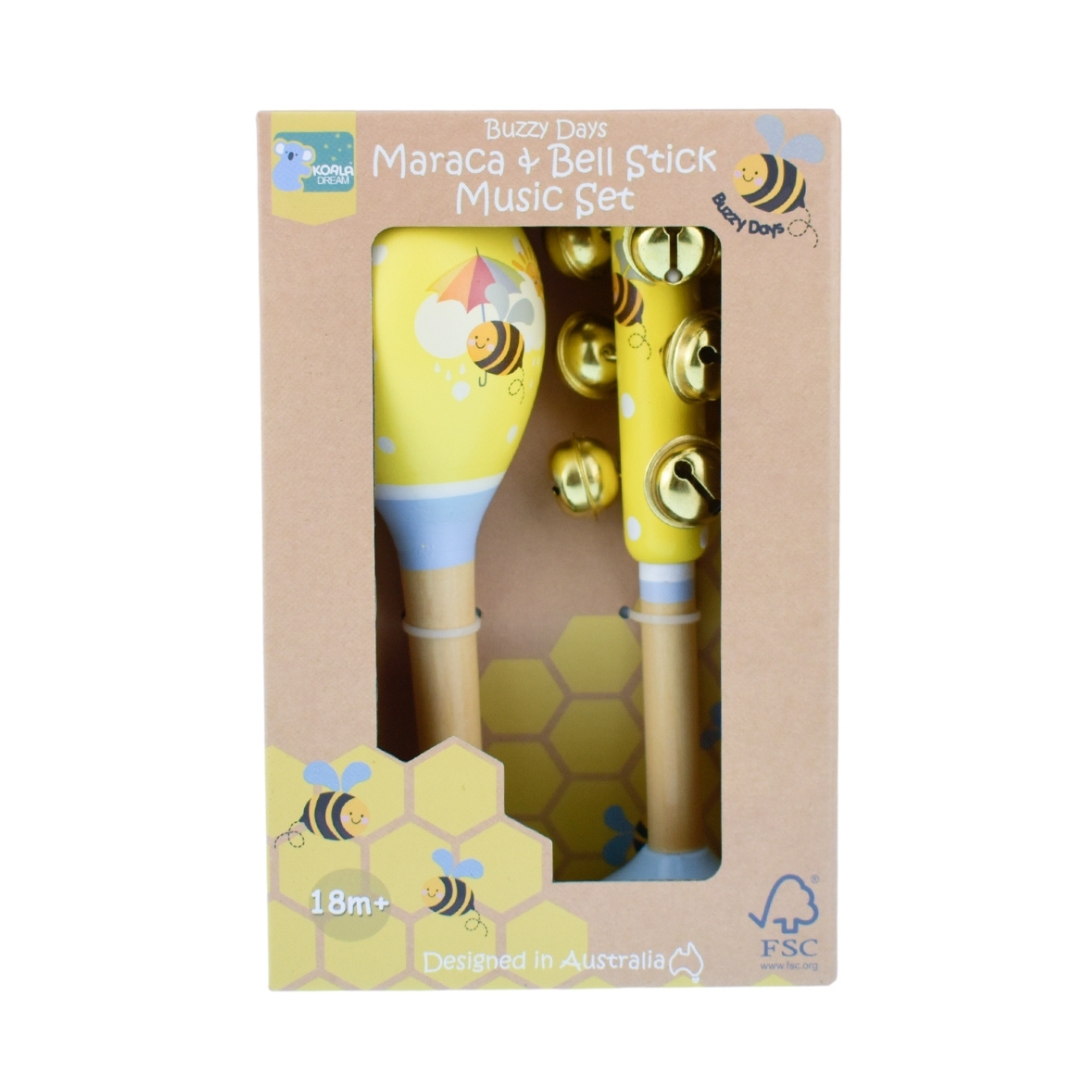 Maraca & Bell Stick Music Set