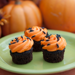 Halloween Honey Chocolate Cupcakes