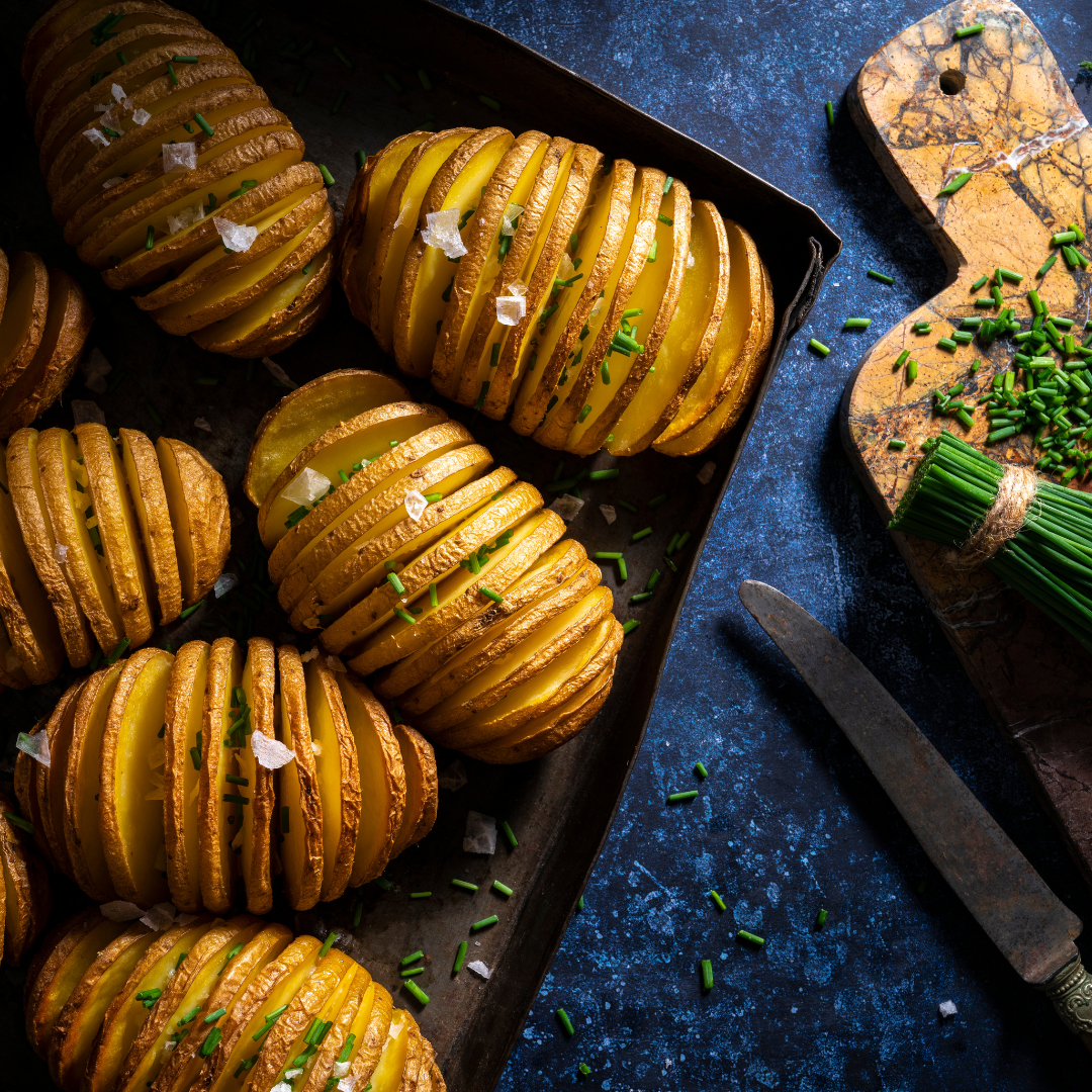 HONEY HASSELBACK POTATOES