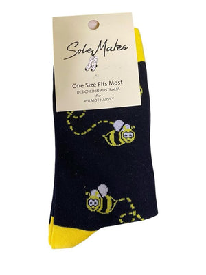 Socks - Bee Black