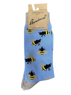 Socks - Mens Buzzing Bee 7-11 Blue