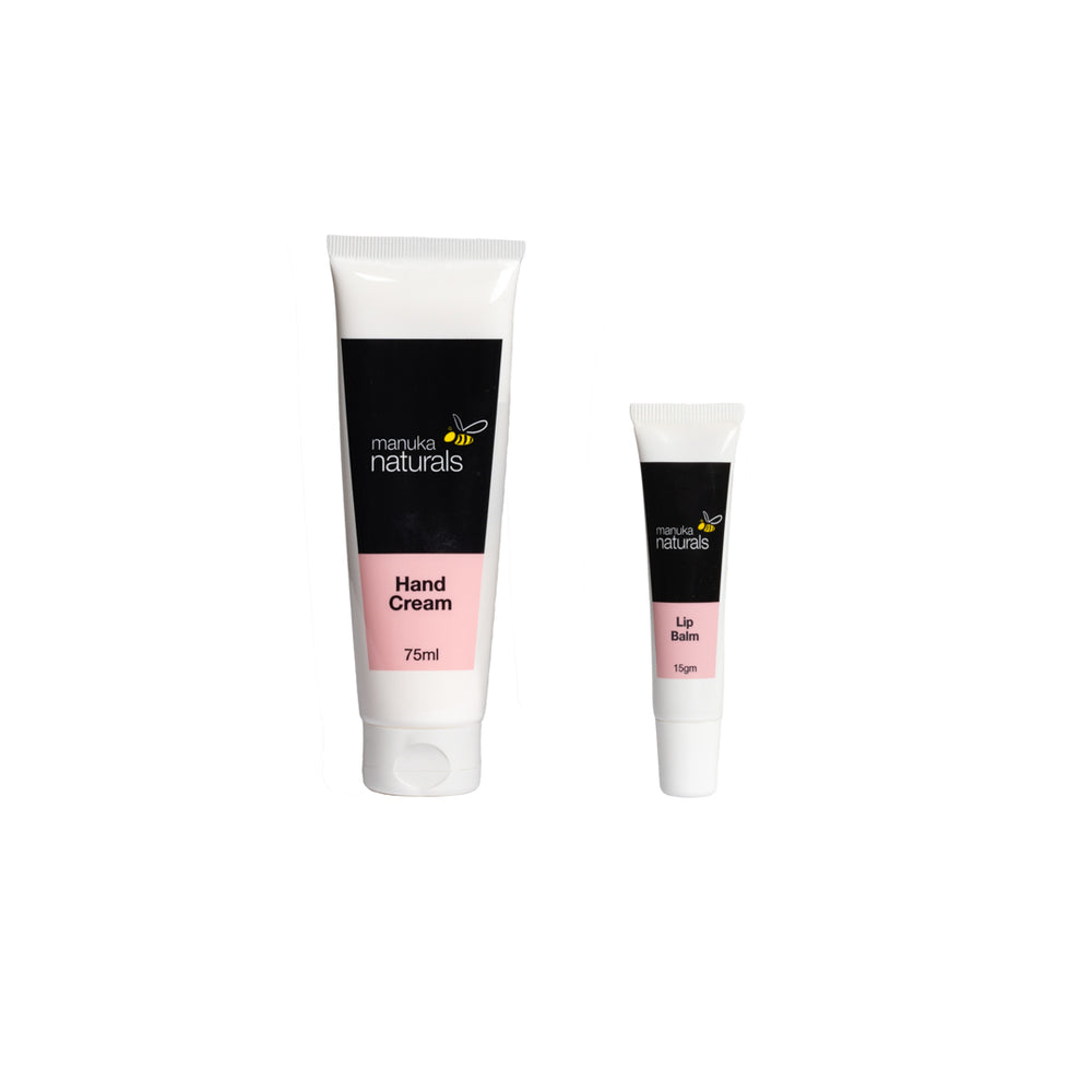 
                
                    Load image into Gallery viewer, Hand Cream and Lip Balm Set
                
            